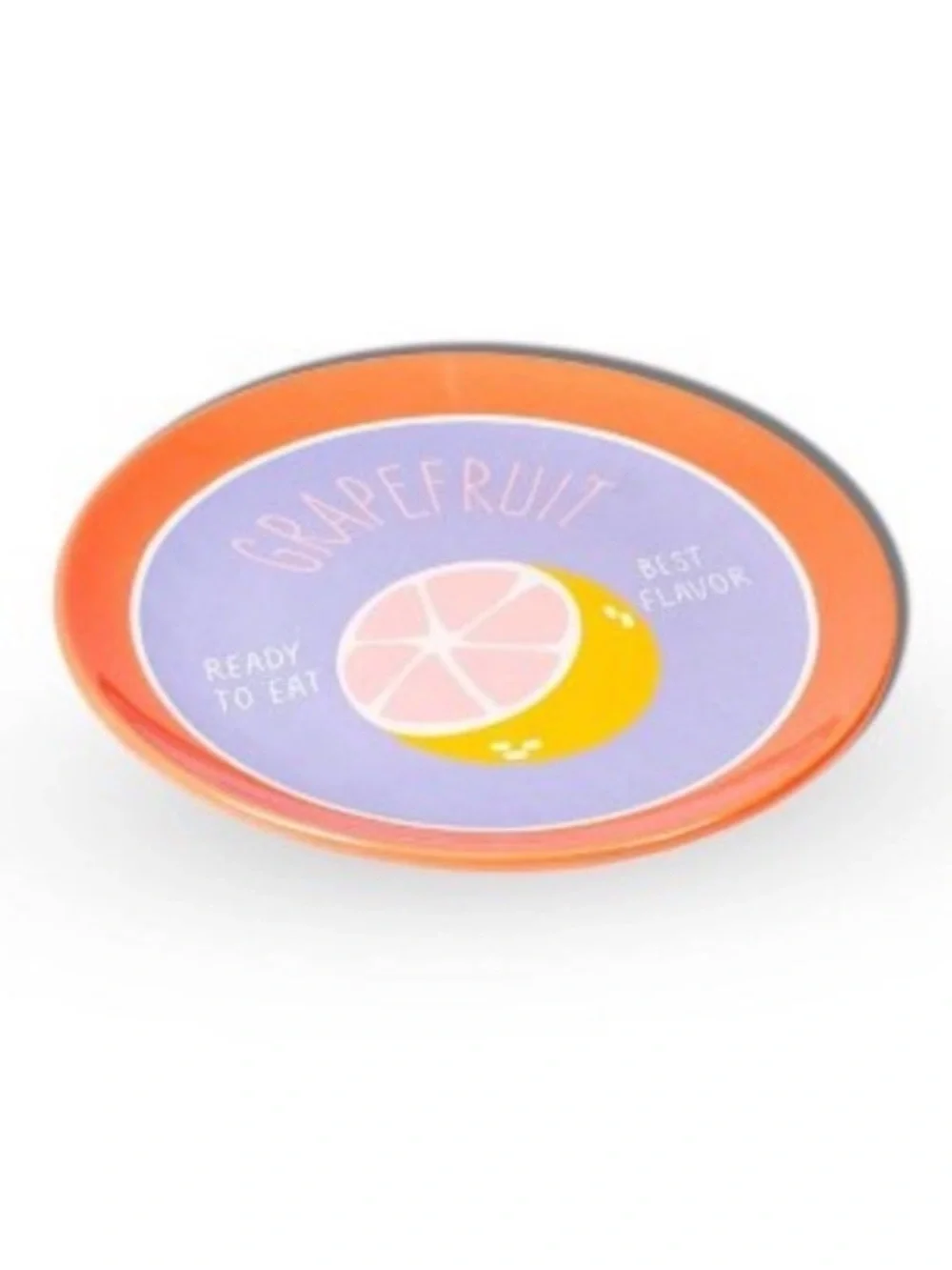 New! Grapefruit Decorative Ceramic Plate Target Bullseye Playground